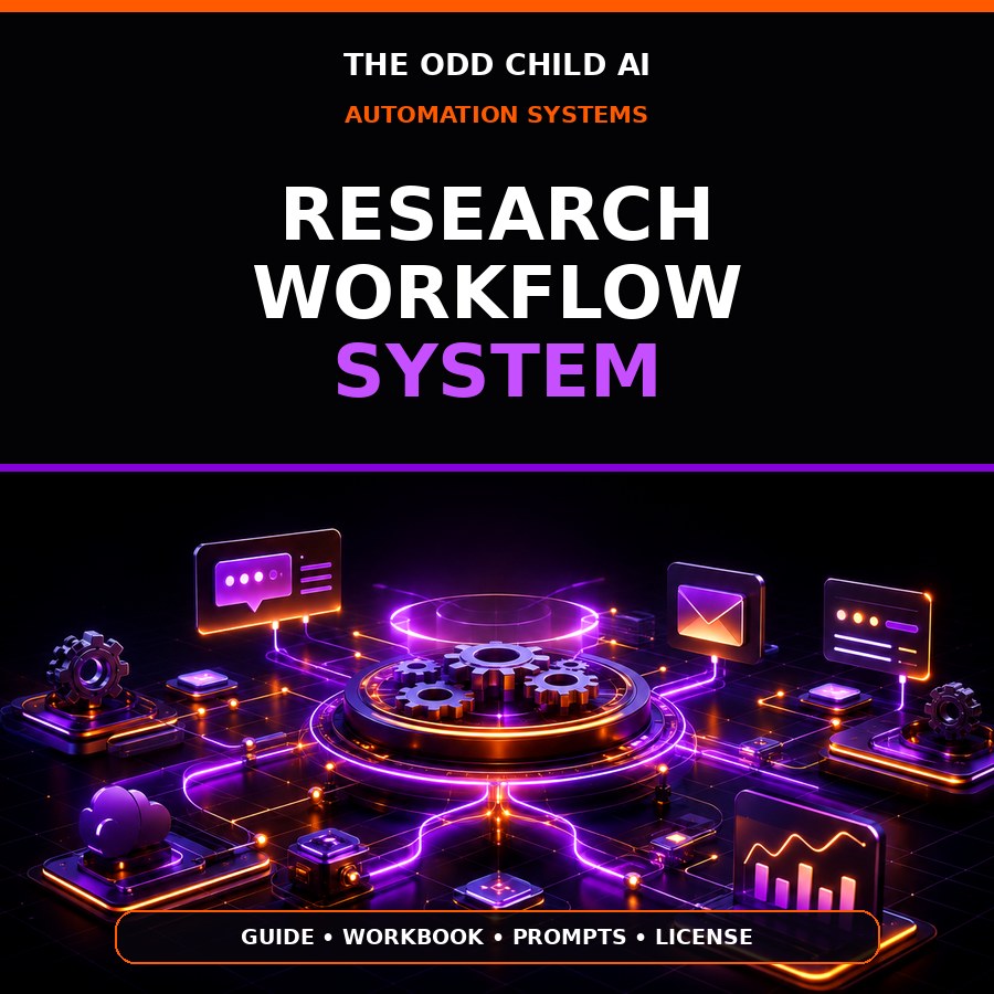 Research Workflow System digital download cover