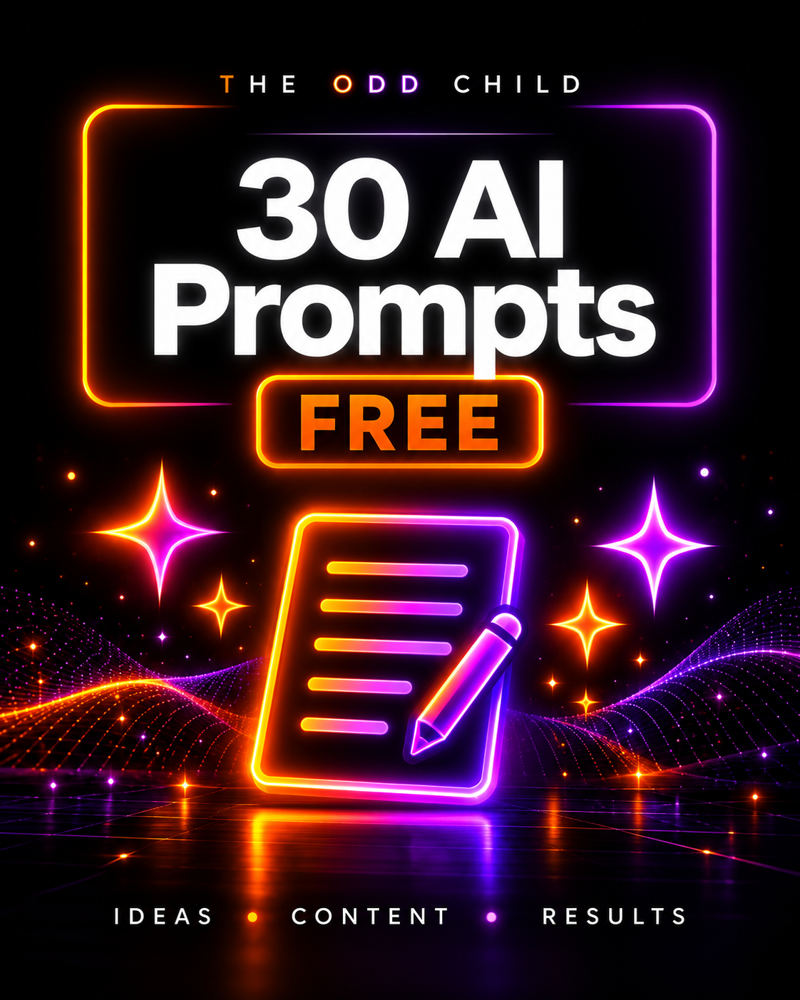 Free AI prompts PDF with 30 ready-to-use prompts for business, content creation and marketing
