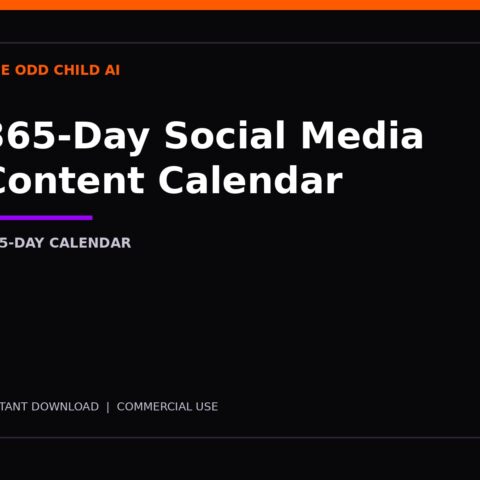 365-Day Social Media Content Calendar