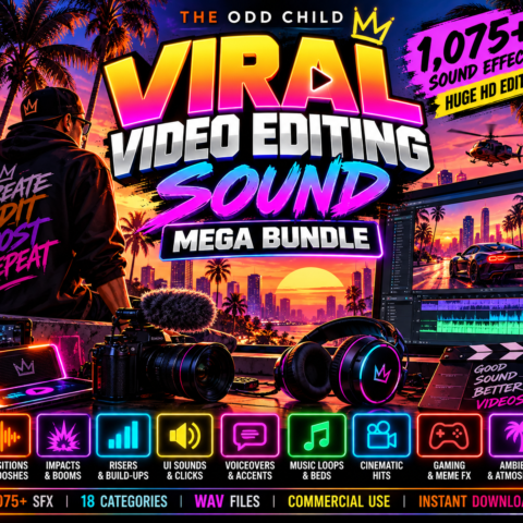 Video Editing Sound Effects Bundle for YouTube TikTok and Reels – product cover