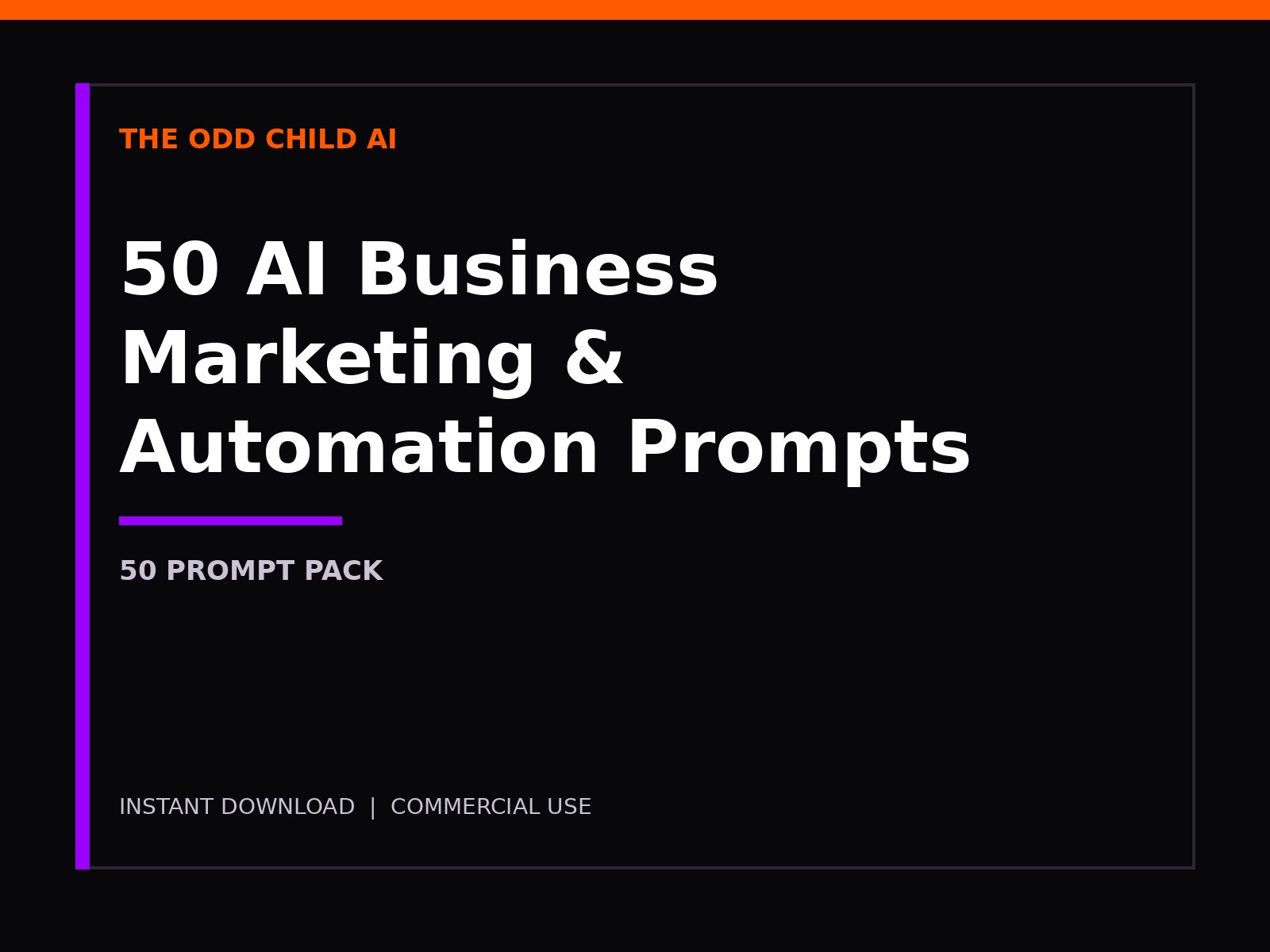 50 Business Marketing & Automation Prompts