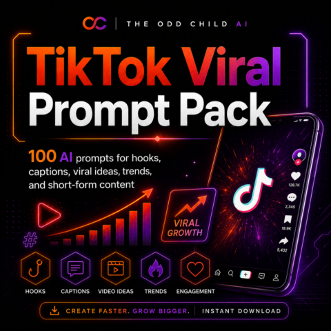 TikTok Viral Prompt Pack digital product cover