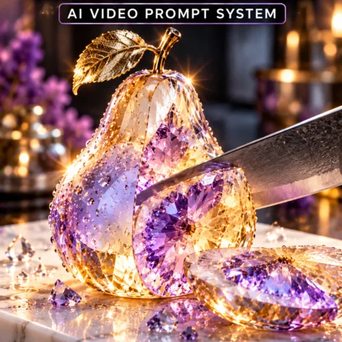 Satisfying Crystal Slice – AI Video Prompt System