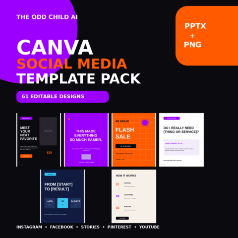 Canva Social Media Template Pack