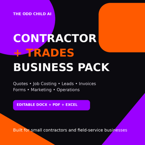 Contractor + Trades Business Pack
